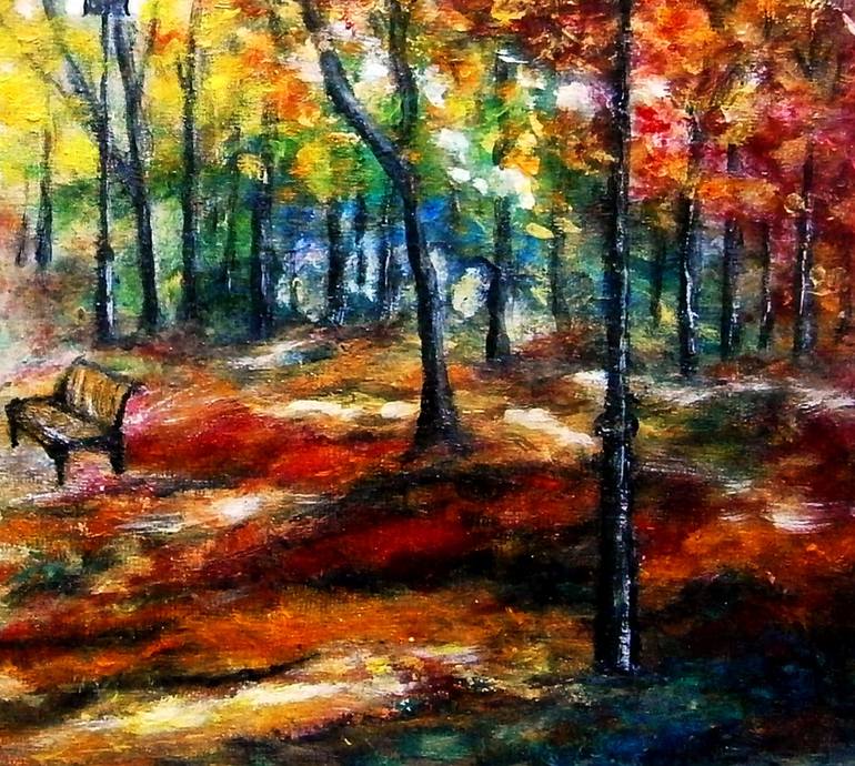 Original Landscape Painting by Emilia Urbaníková