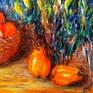 Original acrylic painting - Fine Art - From Emília Urbaníková
Tittle: Still life with fruit 3..
Materials: Quality acrylic painting on canvas