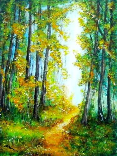 Original Impressionism Landscape Paintings by Emilia Urbaníková