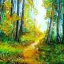 Original acrylic painting - Fine Art - From Emília Urbaníková
Tittle: Forest path
Materials: Quality acrylic painting on cardboard