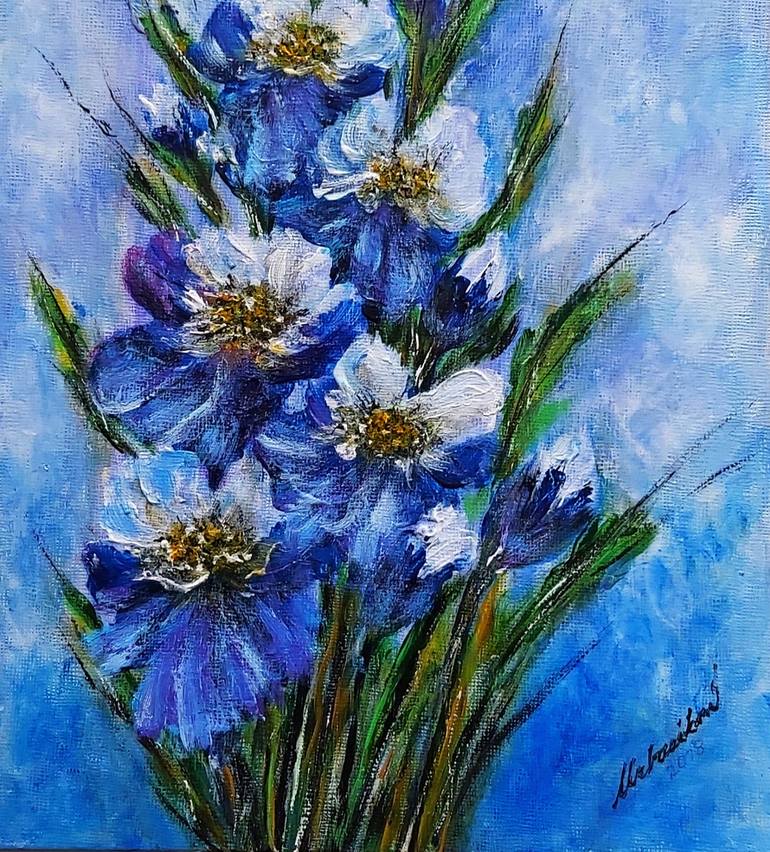 Original Impressionism Still Life Painting by Emilia Urbaníková