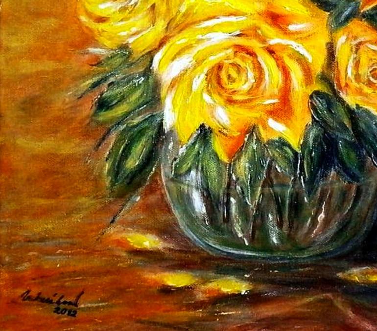 Original Impressionism Still Life Painting by Emilia Urbaníková