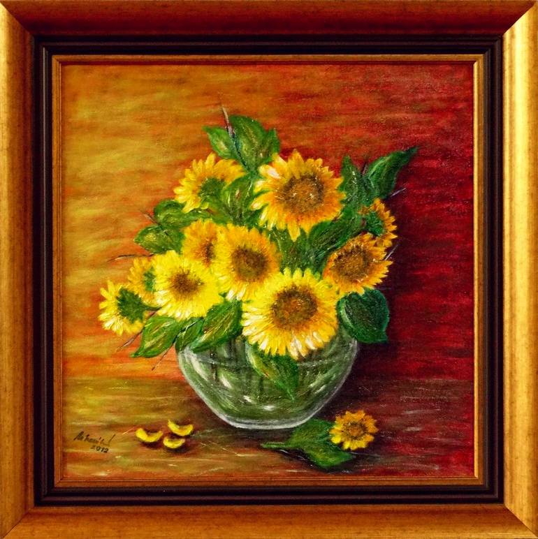 Original Impressionism Still Life Painting by Emilia Urbaníková