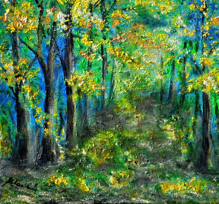 Original Impressionism Landscape Painting by Emilia Urbaníková