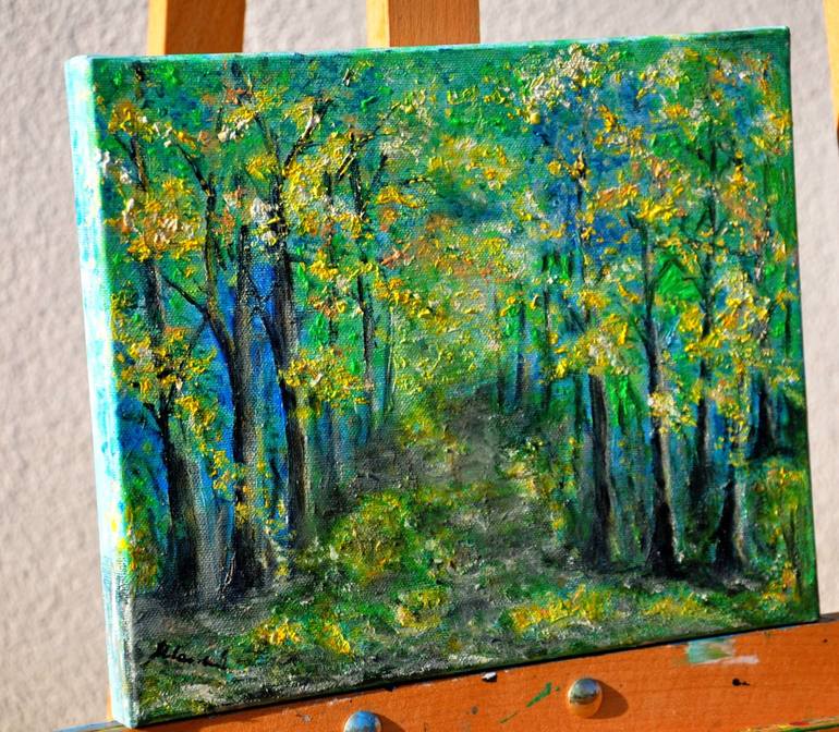 Original Impressionism Landscape Painting by Emilia Urbaníková