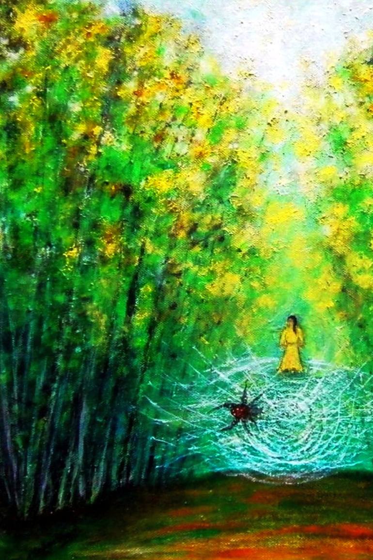 Original Impressionism Fantasy Painting by Emilia Urbaníková