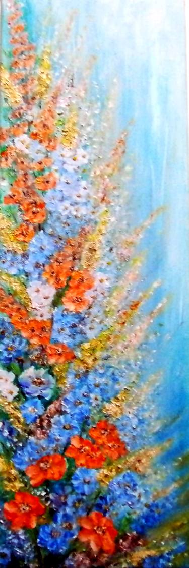 Original Impressionism Floral Paintings by Emilia Urbaníková