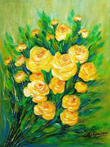 Original Impressionism Floral Paintings by Emilia Urbaníková