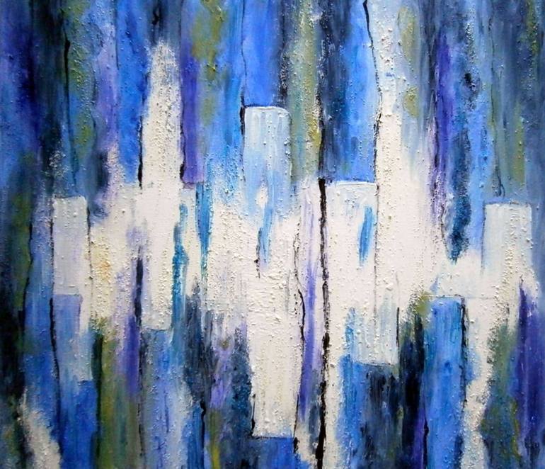 Original Abstract Expressionism Abstract Painting by Emilia Urbaníková