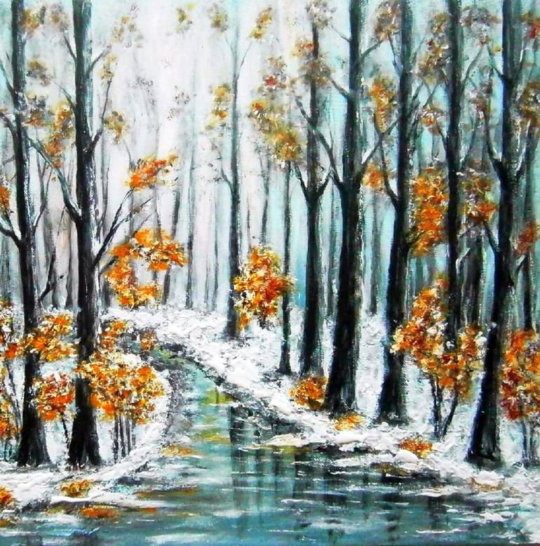 Original Landscape Painting by Emilia Urbaníková