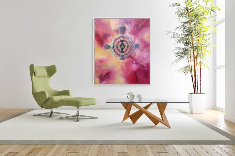 Original Abstract World Culture Painting by Eelke van Hoof