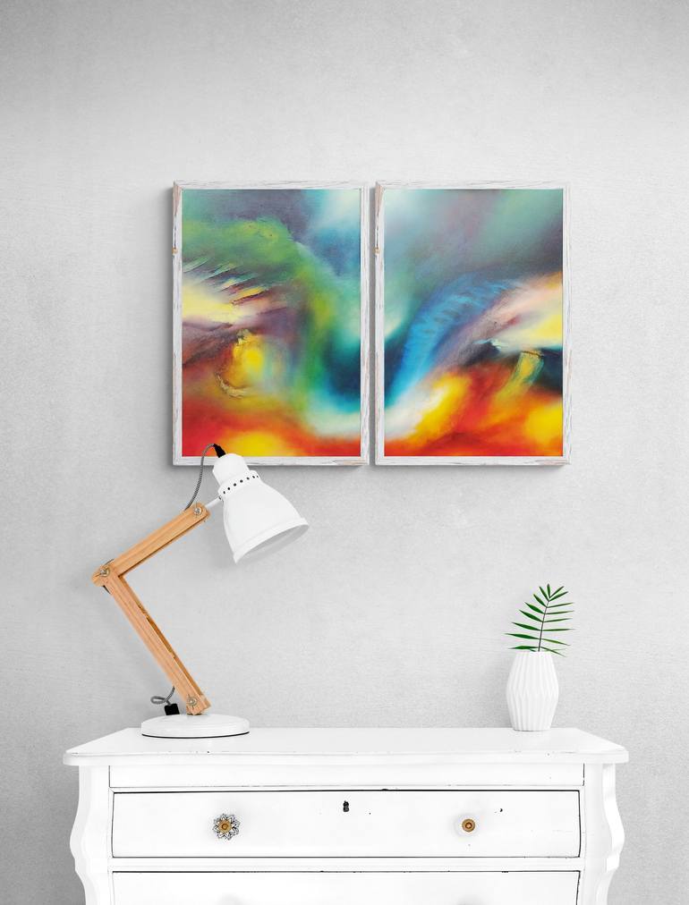 Original Abstract Painting by Eelke van Hoof