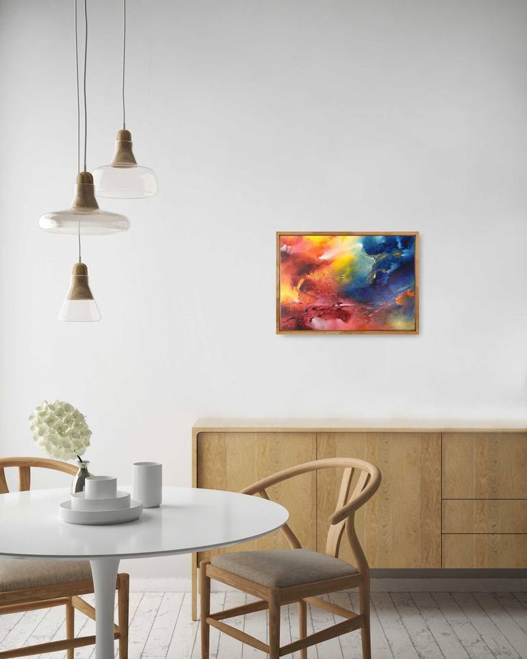 Original mysterious abstract Abstract Painting by Eelke van Hoof