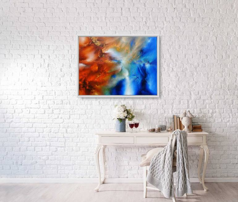 Original mysterious abstract Abstract Painting by Eelke van Hoof