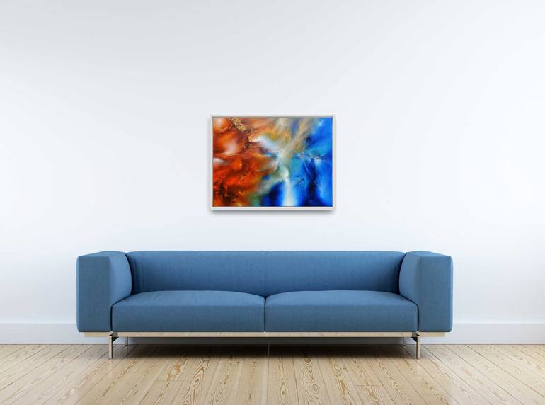 Original mysterious abstract Abstract Painting by Eelke van Hoof