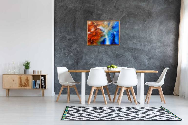 Original mysterious abstract Abstract Painting by Eelke van Hoof