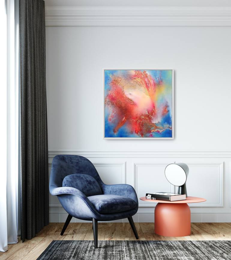 Original organic abstract Abstract Painting by Eelke van Hoof