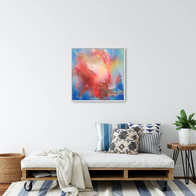 Original organic abstract Abstract Painting by Eelke van Hoof