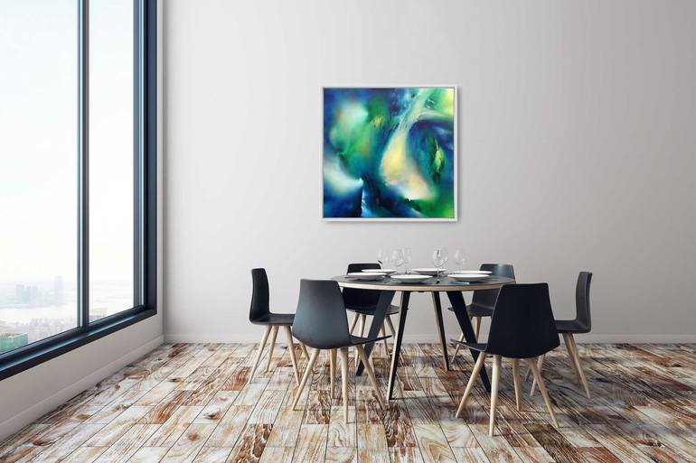 Original dreamy Abstract Painting by Eelke van Hoof