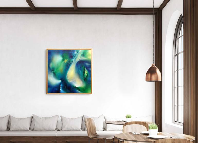 Original dreamy Abstract Painting by Eelke van Hoof