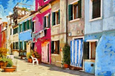 Old-retro-Mediterranean-street-with-colorful-houses thumb
