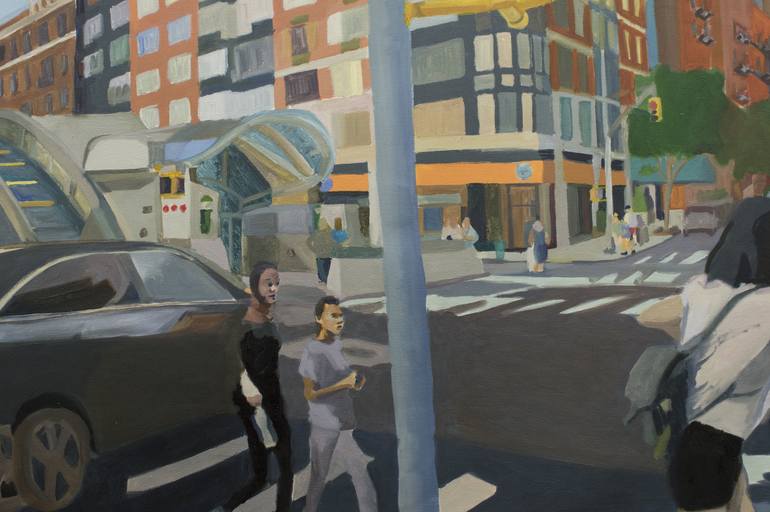 Original Figurative Cities Painting by Scott Benites