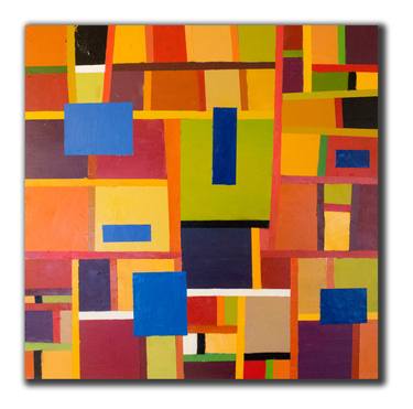 Original Abstract Expressionism Geometric Paintings by Scott Benites