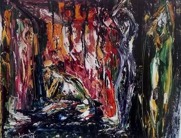 Original Abstract Expressionism Abstract Paintings by Asim Amjad