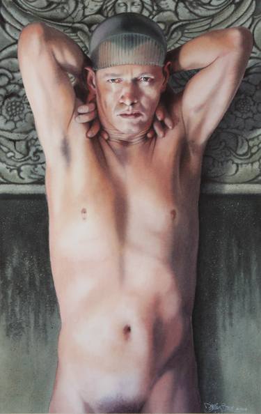 Print of Photorealism Nude Paintings by Denny Bond
