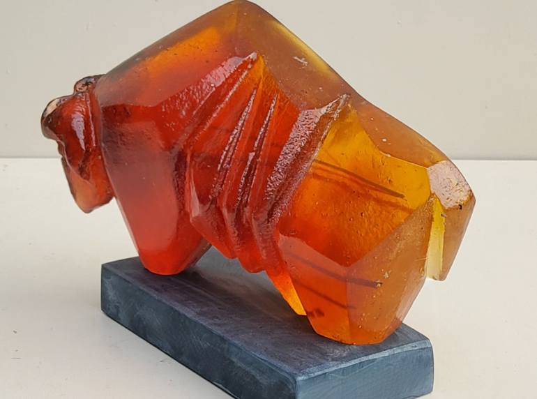 Original Cubism Animal Sculpture by Hanneke Pereboom