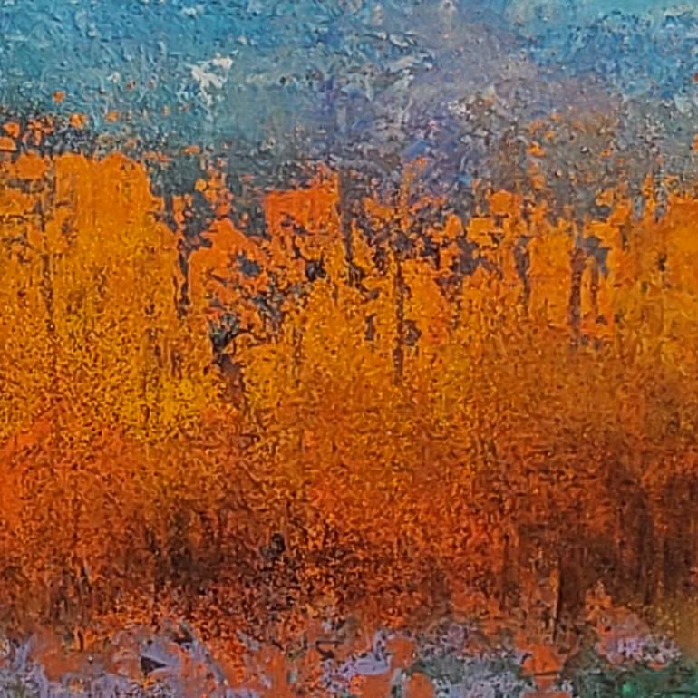 Original Abstract Expressionism Landscape Painting by Hanneke Pereboom