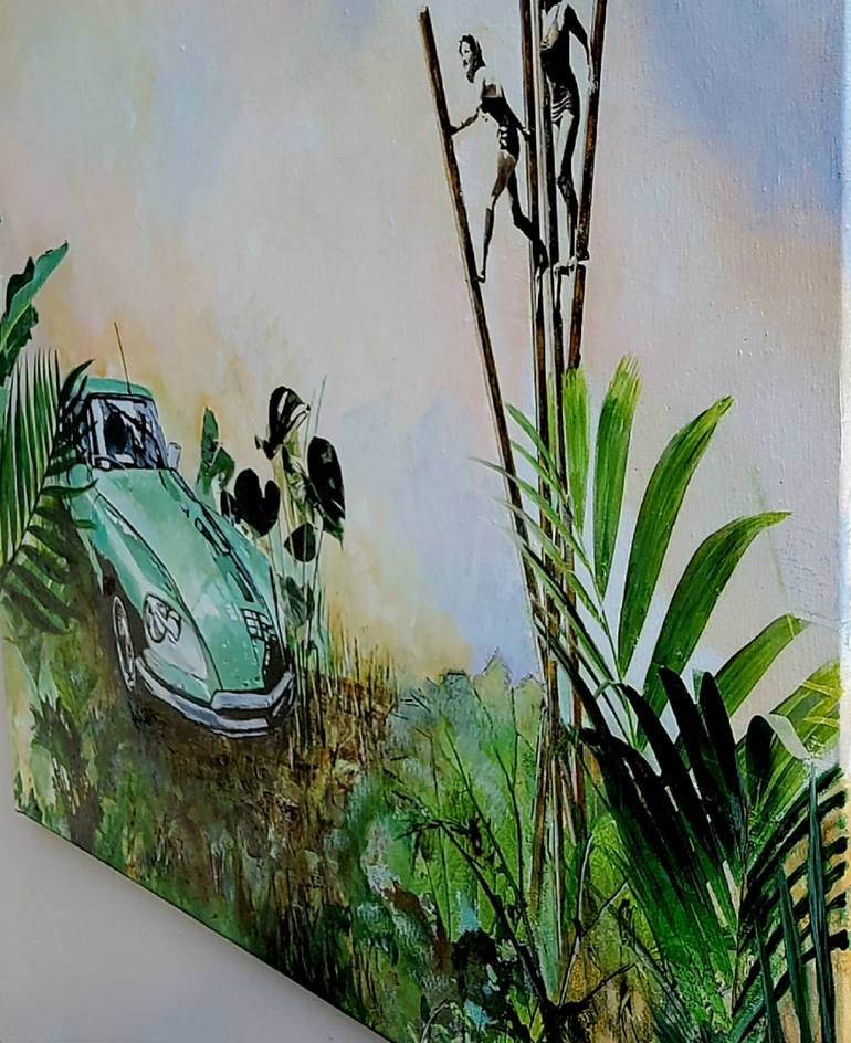 Original Figurative Car Painting by Hanneke Pereboom