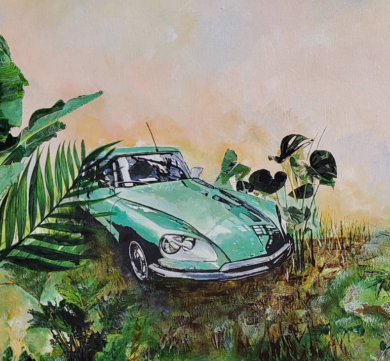 Original Car Painting by Hanneke Pereboom