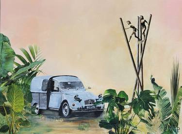 Original Figurative Car Paintings by Hanneke Pereboom