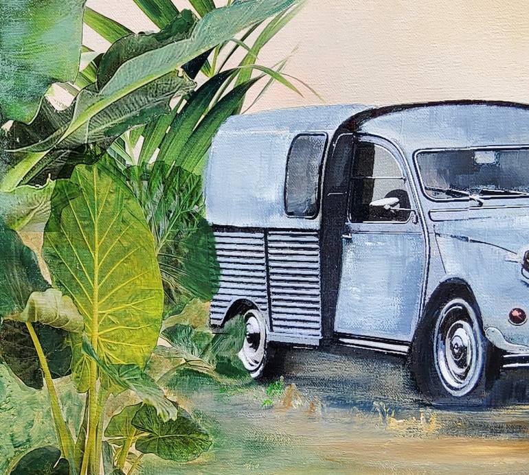 Original Figurative Car Painting by Hanneke Pereboom