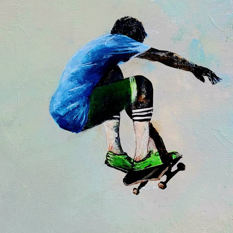 Original Figurative Sports Painting by Hanneke Pereboom