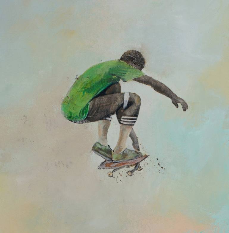 Original Contemporary Sports Painting by Hanneke Pereboom