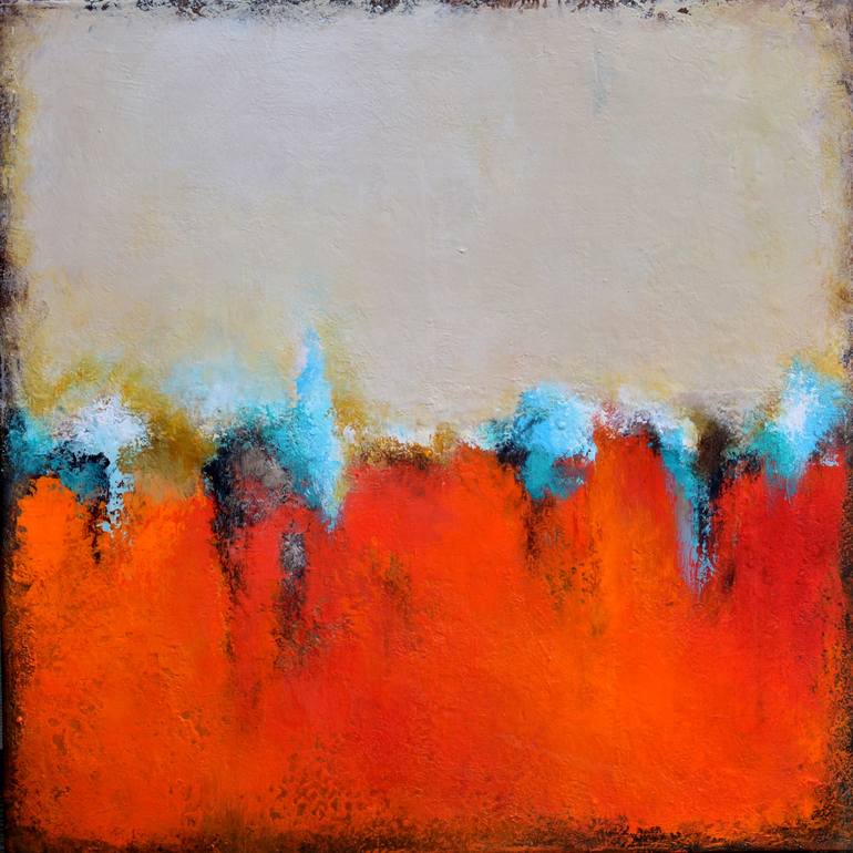 Original Abstract Landscape Painting by Hanneke Pereboom