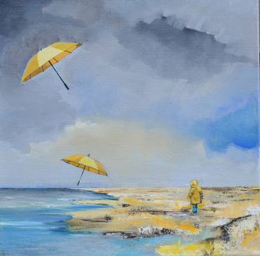 Print of Beach Paintings by Hanneke Pereboom