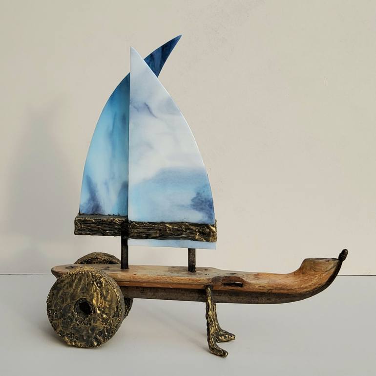 Original Figurative Boat Sculpture by Hanneke Pereboom