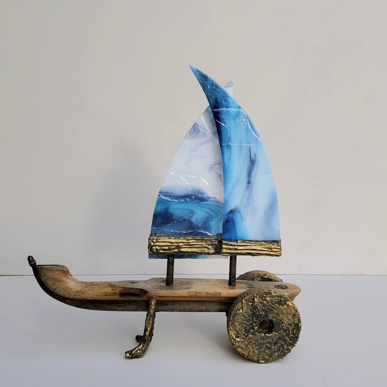 Original Boat Sculpture by Hanneke Pereboom