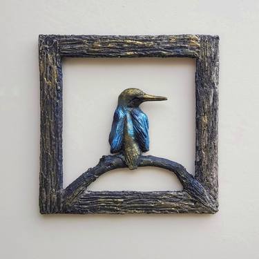Wallsculpture Kingfisher 1 thumb