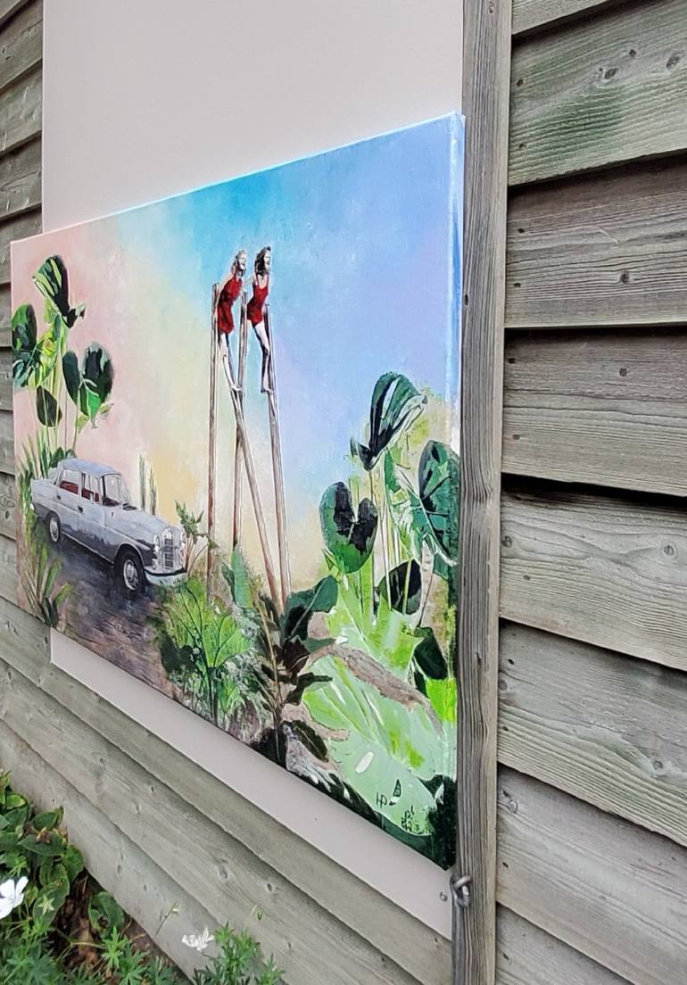 Original Documentary Transportation Painting by Hanneke Pereboom