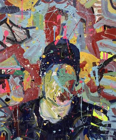 Print of Portraiture Abstract Paintings by Andrew Weir