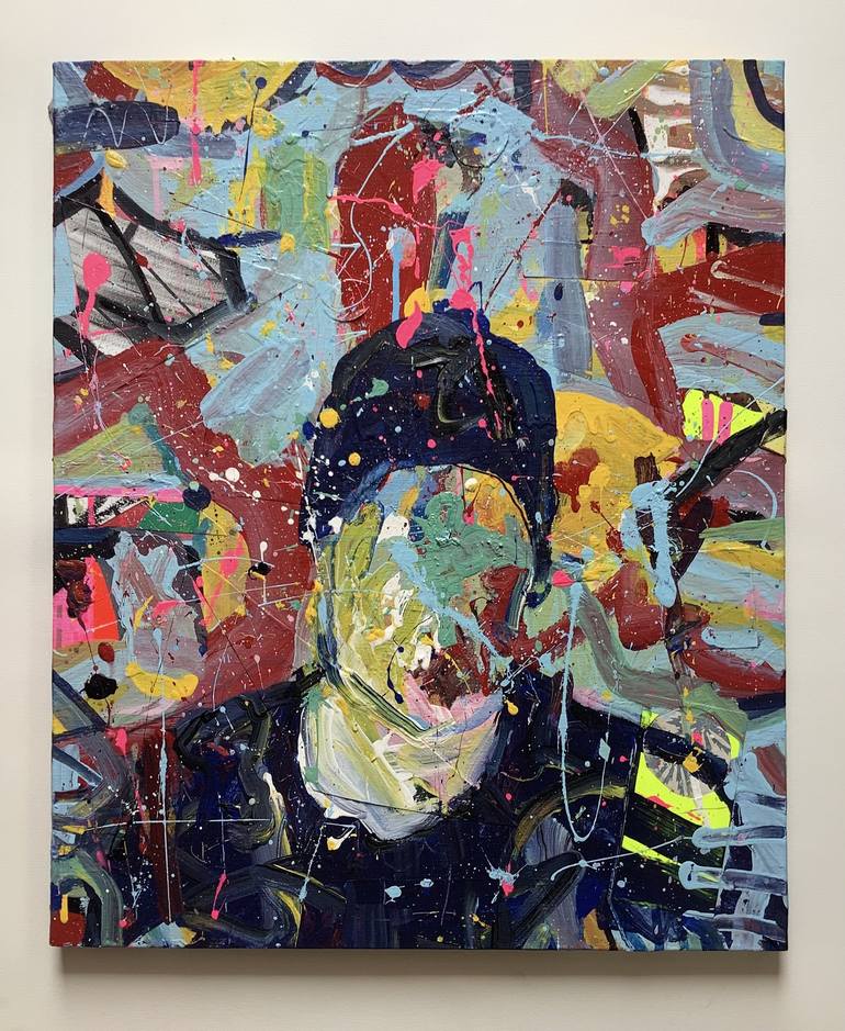 Original Portraiture Abstract Painting by Andrew Weir