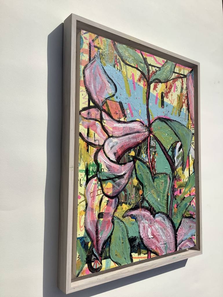 Original Floral Abstract Painting by Andrew Weir