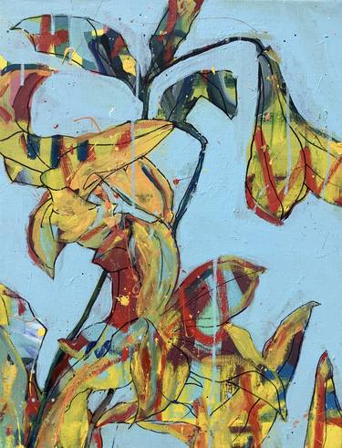 Print of Abstract Floral Paintings by Andrew Weir