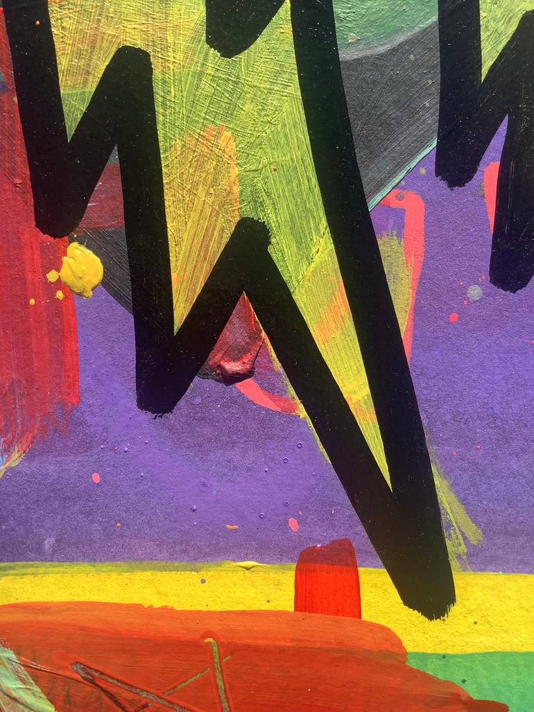 Original Pop Art Abstract Painting by Andrew Weir