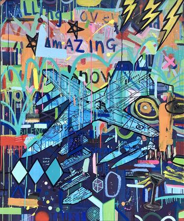 Original Pop Art Abstract Paintings by Andrew Weir