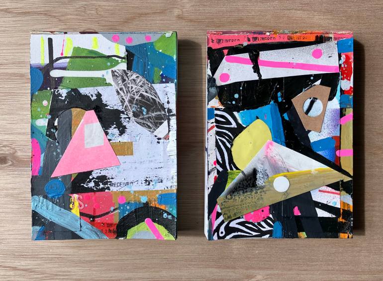 Original Abstract Expressionism Abstract Painting by Andrew Weir